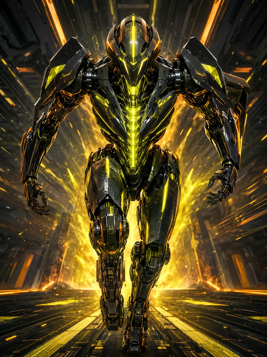Neon Runner robot